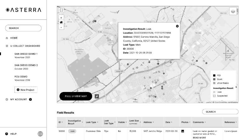 ASTERRA portal wireframe 5