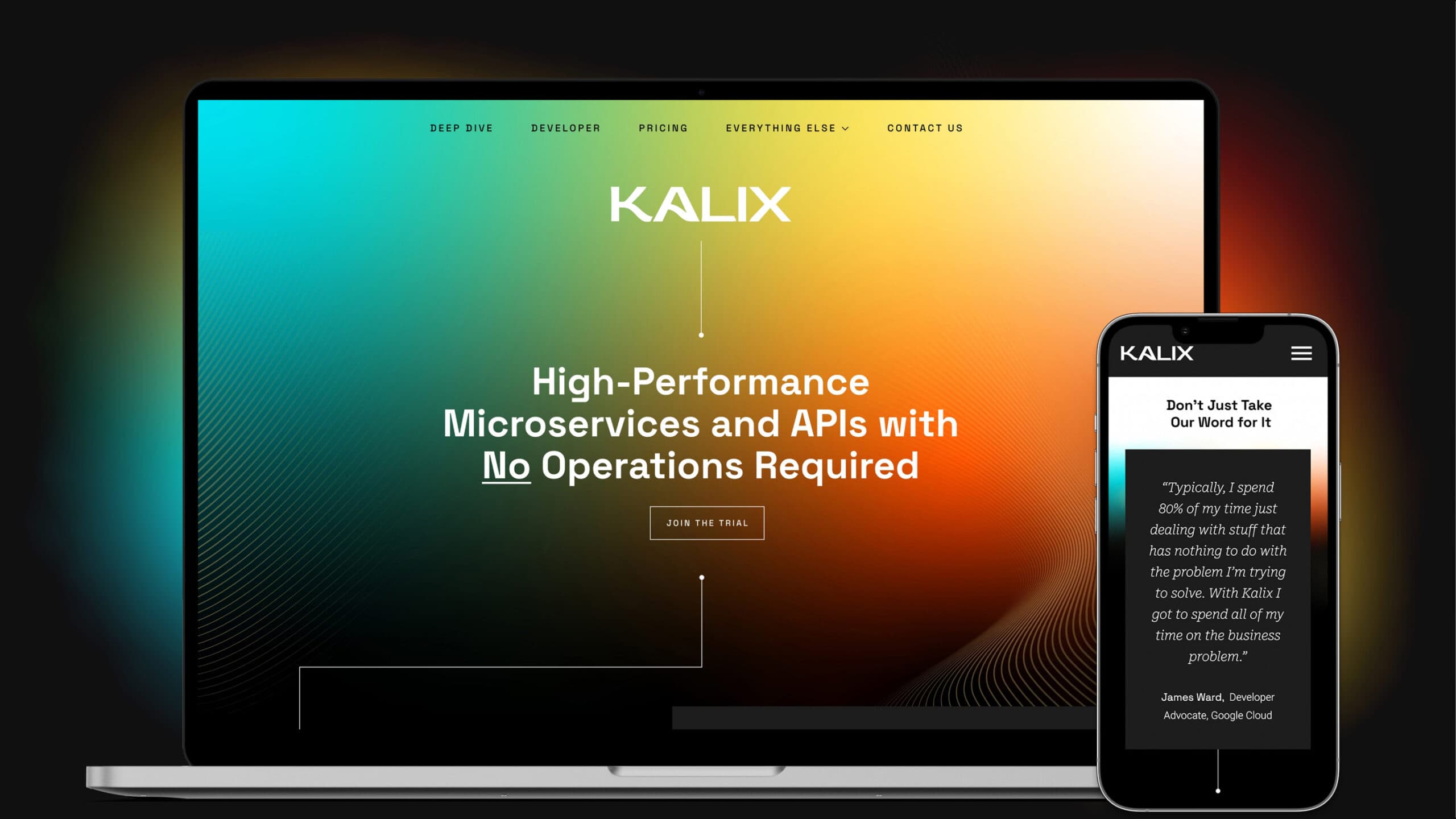 Kalix Web Mockup