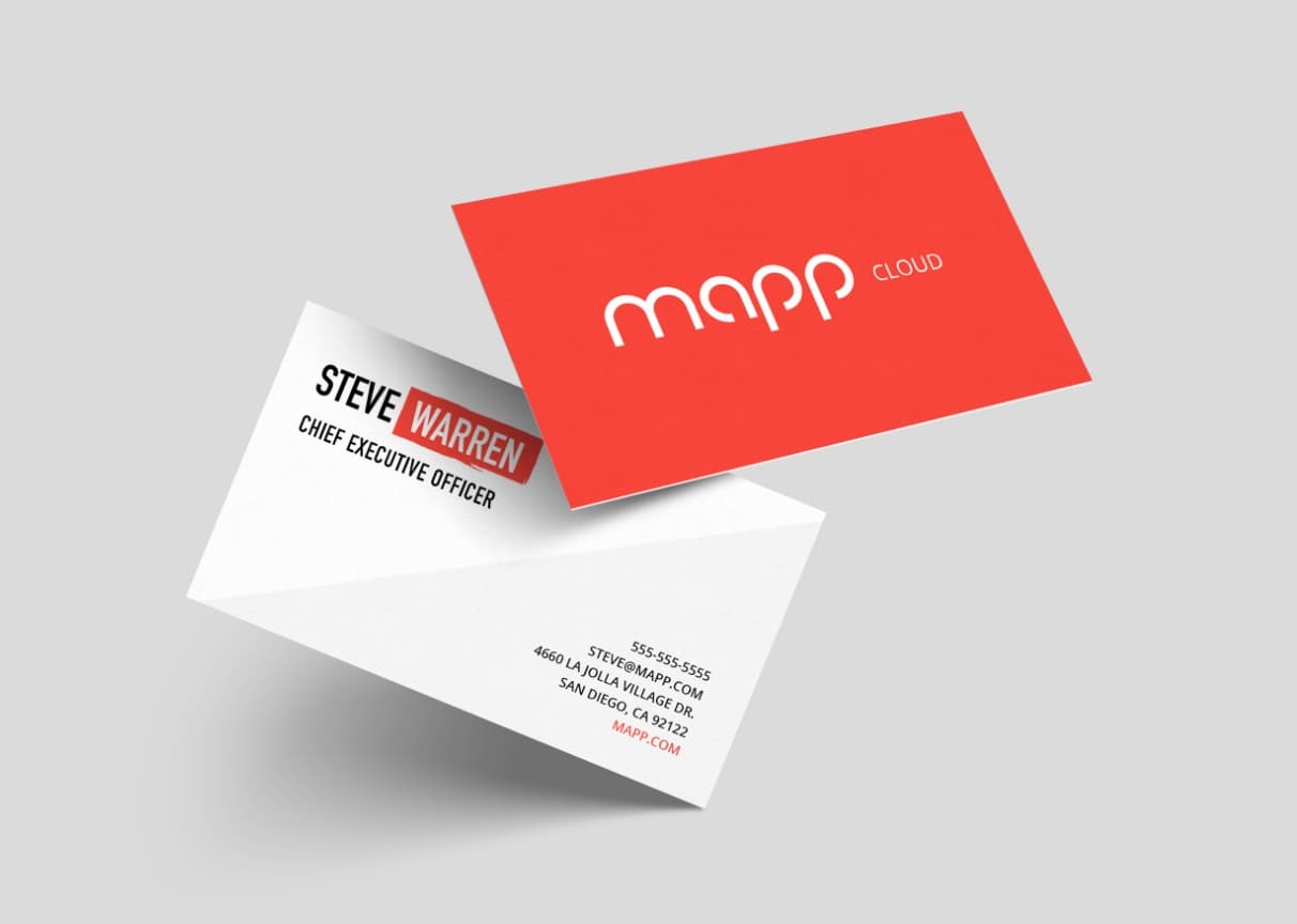 mapp business card mockup