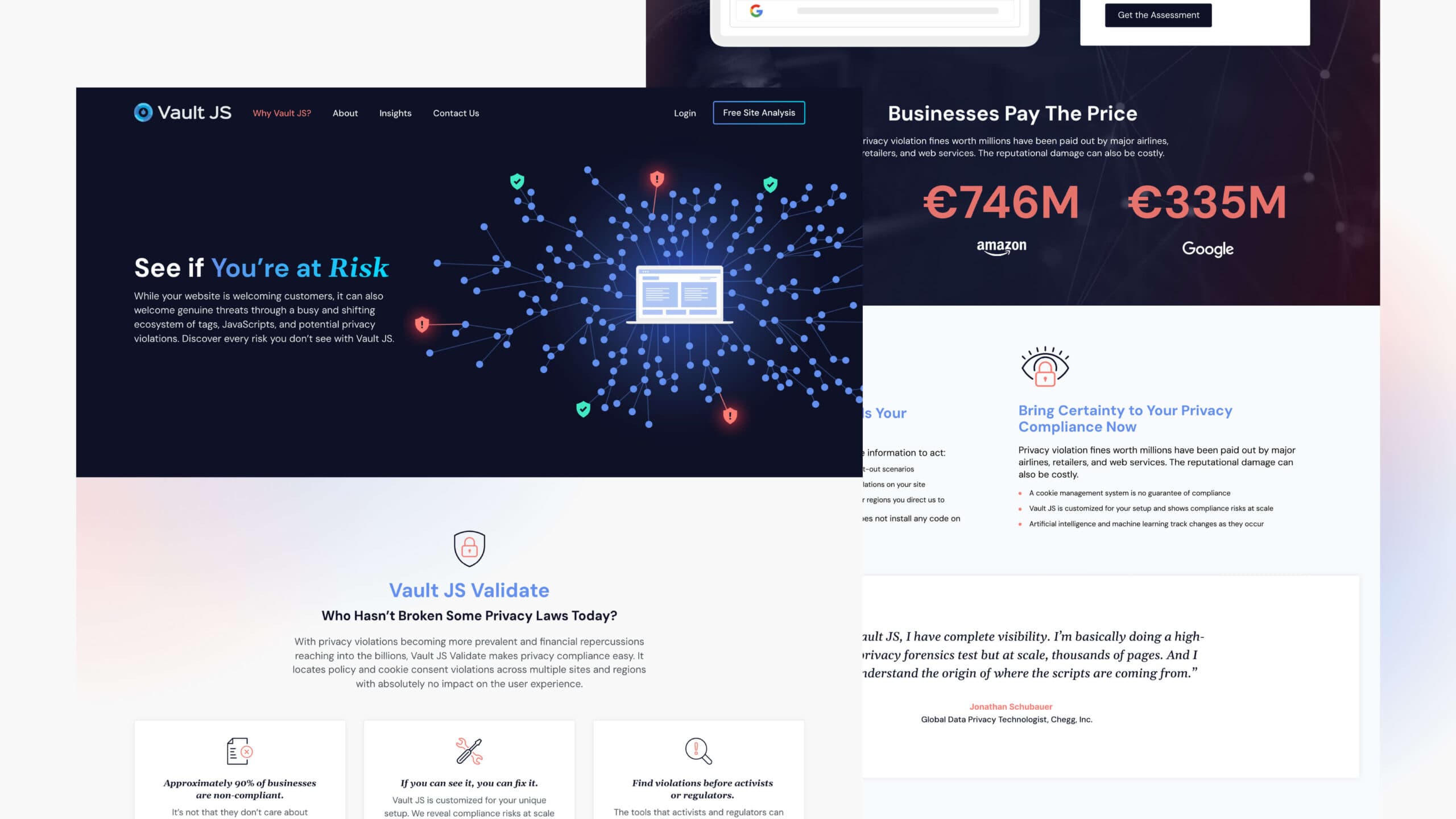 VaultJS Website Mockup 2